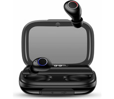 USAMS YJ Wireless 5.0 Digital Display Stereo Headset černá