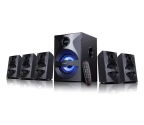 Fenda F&D F3800X černá / Reproduktory / 5.1 / 80W / FM rádio / USB|SD přehrávání / dálkové ovládání