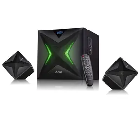 Fenda F&D F550X černá / Reproduktory / 2.1 / 56W / BT4.0 / NFC|FM rádio / USB|SD přehrávání / dálkové ovládání