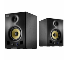 Hercules Monitor 5 / aktivní reproduktory / 2.0 / 2x 80W RMS / RCA / XLR / 6.35 jack / černá