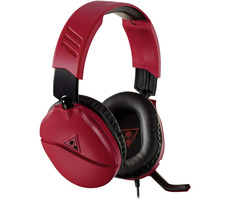 Turtle Beach RECON 70N červená / herní sluchátka pro Nintendo / 40mm měniče / 3.5mm jack / mikrofon / ovladač hlasitosti