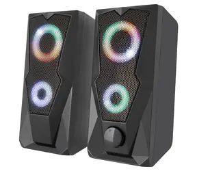 YENKEE YSP 2003RGB černá / 2.0 stereo reproduktory / RGB / RMS 6W / USB / 3.5mm jack