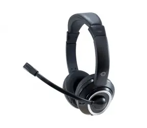 Conceptronic Polona USB Headset černá / drátový headset s ovládáním / mikrofon / 32 ohm / USB 2.0 / 2m