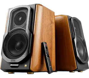 EDIFIER S1000MKII černo-hnědá / 2.0 / reproduktory / Bluetooth / AUX / koax. / opt. / RMS 120W 