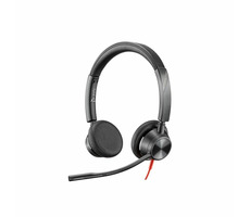 Poly BLACKWIRE C3320 černá / náhlavní souprava / mikrofon / dvě sluchátka / USB-A / ovladač / černá