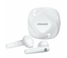 USAMS SD TWS Dual Stereo Wireless Headset BT 5.0 bílá / 40 mAh + 300 mAh