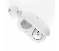 SWISSTEN STONEBUDS TWS bílá / Bluetooth sluchátka / BT 5.0 / 2 x 45 mAh / 300 mAh