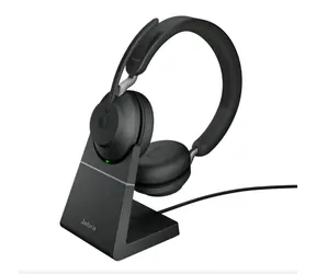 Jabra Evolve 2 65 / bezdrátová sluchátka s mikrofonem / USB / stojánek