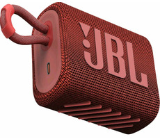 JBL GO 3 červená / Přenosný reproduktor / Bluetooth / výdrž 5 hodin / IPX7