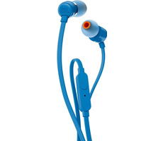 JBL T110 modrá / sluchátka s mikrofonem / 3.5mm jack