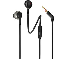 JBL T205 černá / sluchátka s mikrofonem / 3.5mm jack