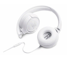 JBL TUNE 500 bílá / sluchátka na hlavu / mikrofon / Siri a Google Now