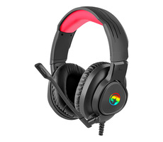 Marvo HG8958 černá / herní sluchátka s mikrofonem / RGB podsvícení / 3.5mm+USB napájení / 2.1m