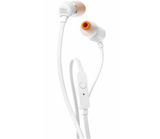 JBL T110 bílá / sluchátka s mikrofonem / 3.5mm jack