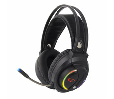 Esperanza EGH470 NightShade RGB herní sluchátka s mikrofonem černá / drátová / LED podsvícení