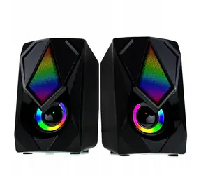 Esperanza EGS102 Boogie LED reproduktory USB 2.0 černá / 2x 2,5 W / USB a mini-jack 3,5 mm
