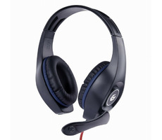 Gembird GHS-05-B černo-modrá / sluchátka s mikrofonem / 3.5 mm jack / kabel 2 m