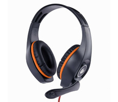 Gembird GHS-05-O černo-oranžová / sluchátka s mikrofonem / 3.5 mm jack / kabel 2 m