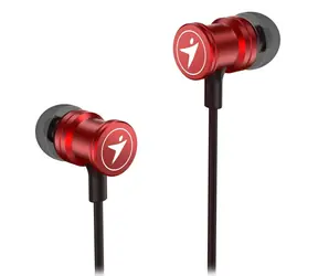 Genius HS-M316 červená / sluchátka do uší / mikrofon / 3.5 mm jack / kabel 1.2 m