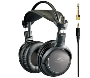 JVC HA-RX700 černá / drátová sluchátka přes hlavu / Jack 3.5mm a 6.3mm / 3.5m