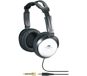 JVC HA-RX500 černo-bílá / sluchátka přes hlavu / jack 3.5 mm a 6.3 mm / 3.5 m