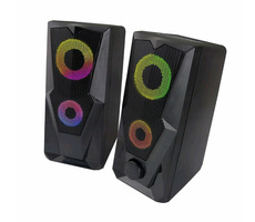 Esperanza EGS103 Rainbow Baila černá / Reproduktory / 2.0 / 2x 3W / LED podsvícení / 1.2 m kabel