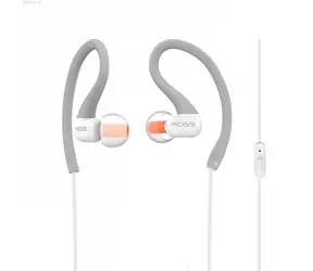 KOSS KSC32i šedá / Sportovní sluchátka s mikrofonem / 3.5mm jack / 1.2m / bez kódu