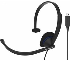 KOSS CS195 USB černá / Sluchátka s mikrofonem / 2.4m / USB / bez kódu / doprodej