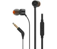 JBL T160 černá / sluchátka s mikrofonem / špunty / 3.5mm jack