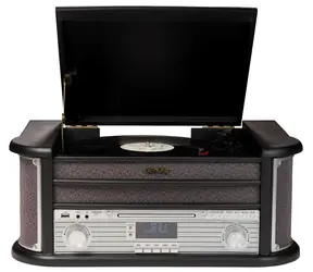 Denver MRD-51 černá / mikrosystém / s gramofonem / CD / FM a DAB+ / USB / kazety / AUX
