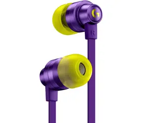 Logitech G333 fialová / Sportovní sluchátka s mikrofonem / 3.5mm jack / USB-C / 1.2 m