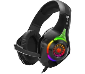CONNECT IT BIOHAZARD RGB černá / Herní sluchátka s mikrofonem / 3.5 mm jack + USB / 2.2m