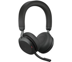 Jabra Evolve2 75 UC USB-A černá / bezdrátová sluchátka / mikrofon / ANC / USB-A (nabíjení) / USB adaptér + Bluetooth