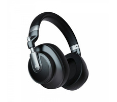 LAMAX HighComfort ANC černá / Bluetooth sluchátka s mikrofonem / Bluetooth 5.1 / jack 3.5mm / doprodej