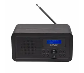 Denver DAB-30 černá / FM rádio / 1W RMS / DAB+ / Alarm / LCD / 3.5 mm jack