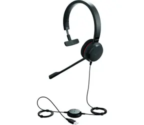 Jabra Evolve 30 II Mono UC USB-A černá / mono náhlavní souprava / mikrofon / USB-A + 3.5mm jack