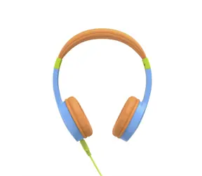 Hama BeeSafe dětská sluchátka modro-oranžová / max. 85dB / 40mm / 3.5 mm jack