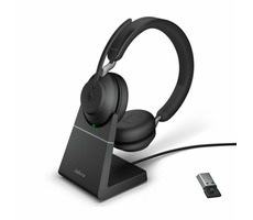 Jabra Evolve2 65 Stereo UC + Link 380 USB-A (26599-989-989) černá / stereo náhlavní souprava / mikrofon / Bluetooth 
