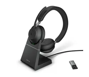 Jabra Evolve2 65 Stereo UC + Link 380 USB-A (26599-989-989) černá / stereo náhlavní souprava / mikrofon / Bluetooth 