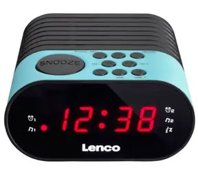 Lenco CR-07 modrá / FM rádio / Hodiny / Alarm / LED displej