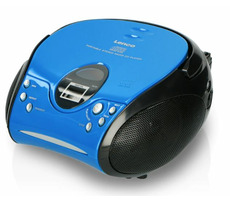 Lenco SCD-24 modrá / FM rádio / CD přehrávač / 2x2W / 3.5mm jack