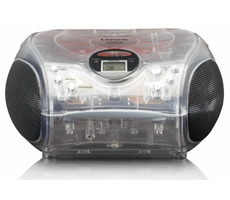 Lenco SCD-24 transparentní / FM rádio / CD přehrávač / 2x2W / 3.5mm jack