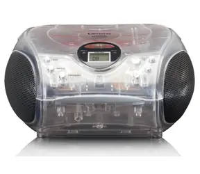 Lenco SCD-24 transparentní / FM rádio / CD přehrávač / 2x2W / 3.5mm jack