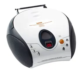 Lenco SCD-24 bílá / FM rádio / CD přehrávač / 2x2W / 3.5mm jack