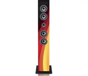 Lenco IBT-6 Deutschland / Sloupový reproduktor / 40W / Bluetooth / FM / USB / SD / AUX / LCD 