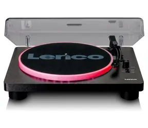 Lenco LS-50 LED černá / Gramofon / 33 & 45 & 78 RPM / USB / RCA-out / předzesilovač / repro