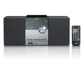 Lenco MC-150 / FM & DAB+ rádio / CD přehrávač / 2x10W / AUX / USB / Bluetooth / MP3
