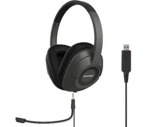 Koss SB42 černá / sluchátka s mikrofonem / 2x 3.5 mm jack / 2.4m / bez kódu