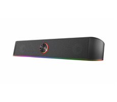 Trust GXT619 Thorne černá / Soundbar k PC / 6W / RGB / 3.5mm jack / USB napájení