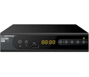 Esperanza EV106R černá / Digitální tuner DVB-T2 / H.265 / HEVC